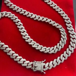 22 inch 8mm silver 925 cuban chain